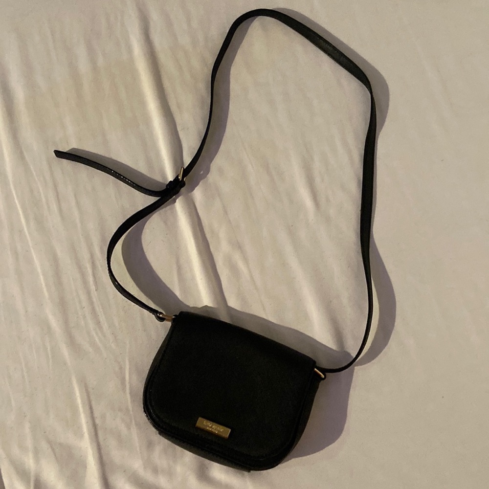 KATE SPADE mini shoulder leather cross body bag black